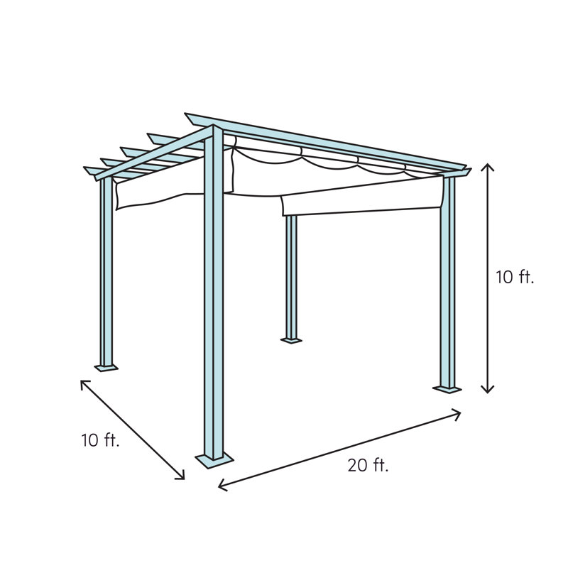 HeritagePatios Aluminum Pergola Wayfair